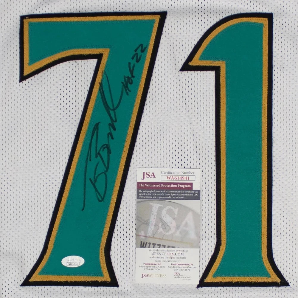 Tony Boselli “HOF 22” Signed Jacksonville Jaguars White Jersey (Beckett)