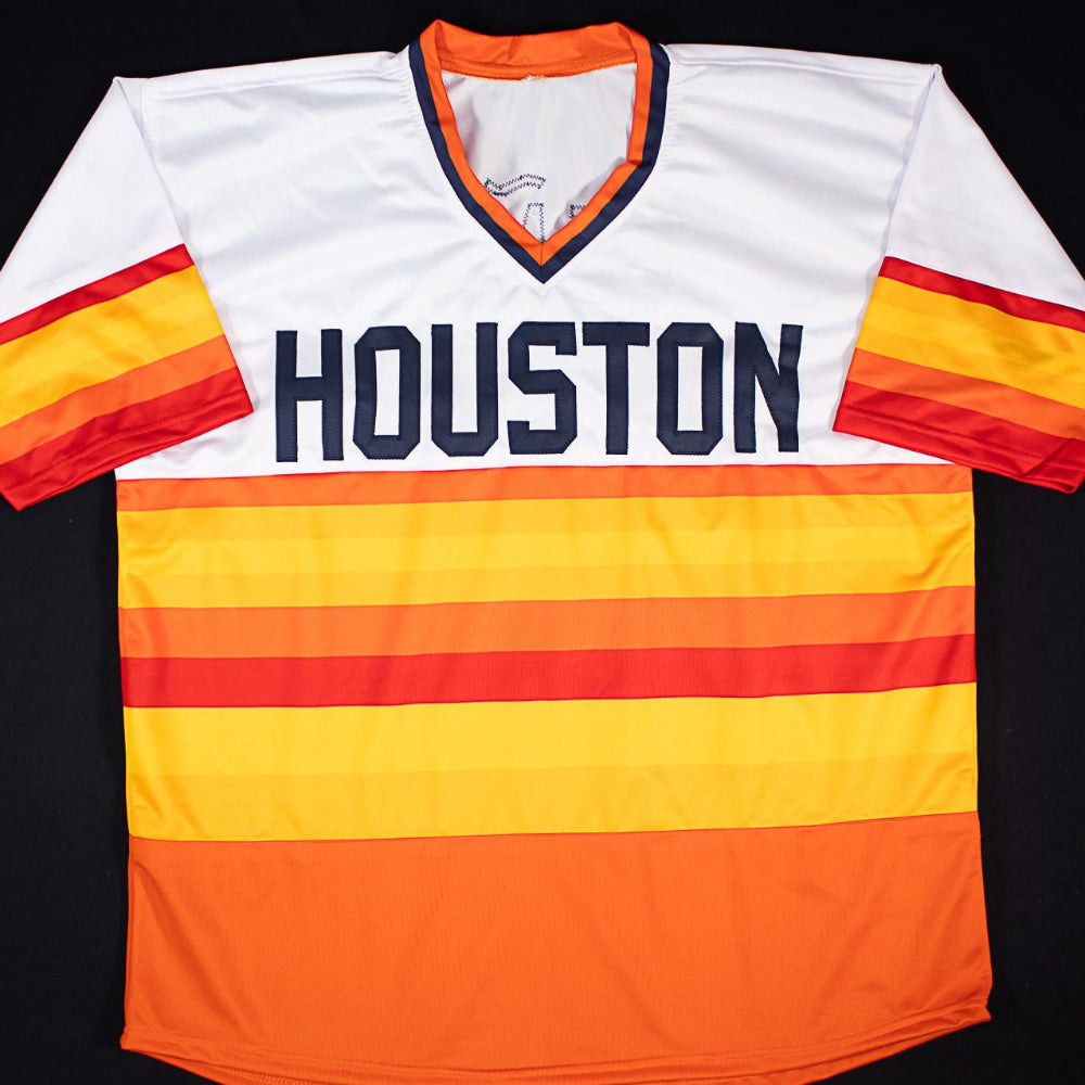 Jeremy Pena Signed Astros Throwback Jersey (Beckett Witness Certified)