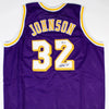 Magic Johnson Signed Purple Jersey (Beckett)