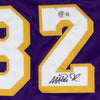 Magic Johnson Signed Purple Jersey (Beckett)