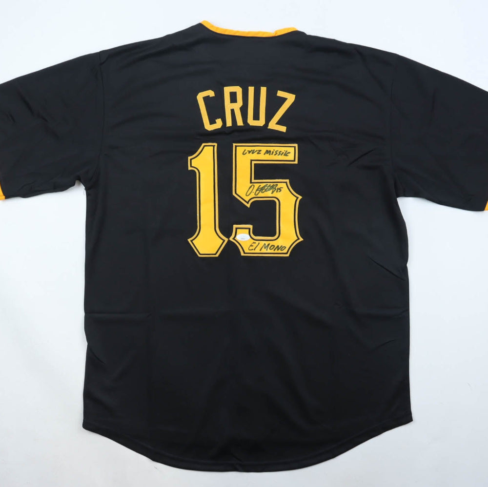 Oneil Cruz Signed Jersey Inscribed "Cruz Misslie" & "El Mono" (JSA)