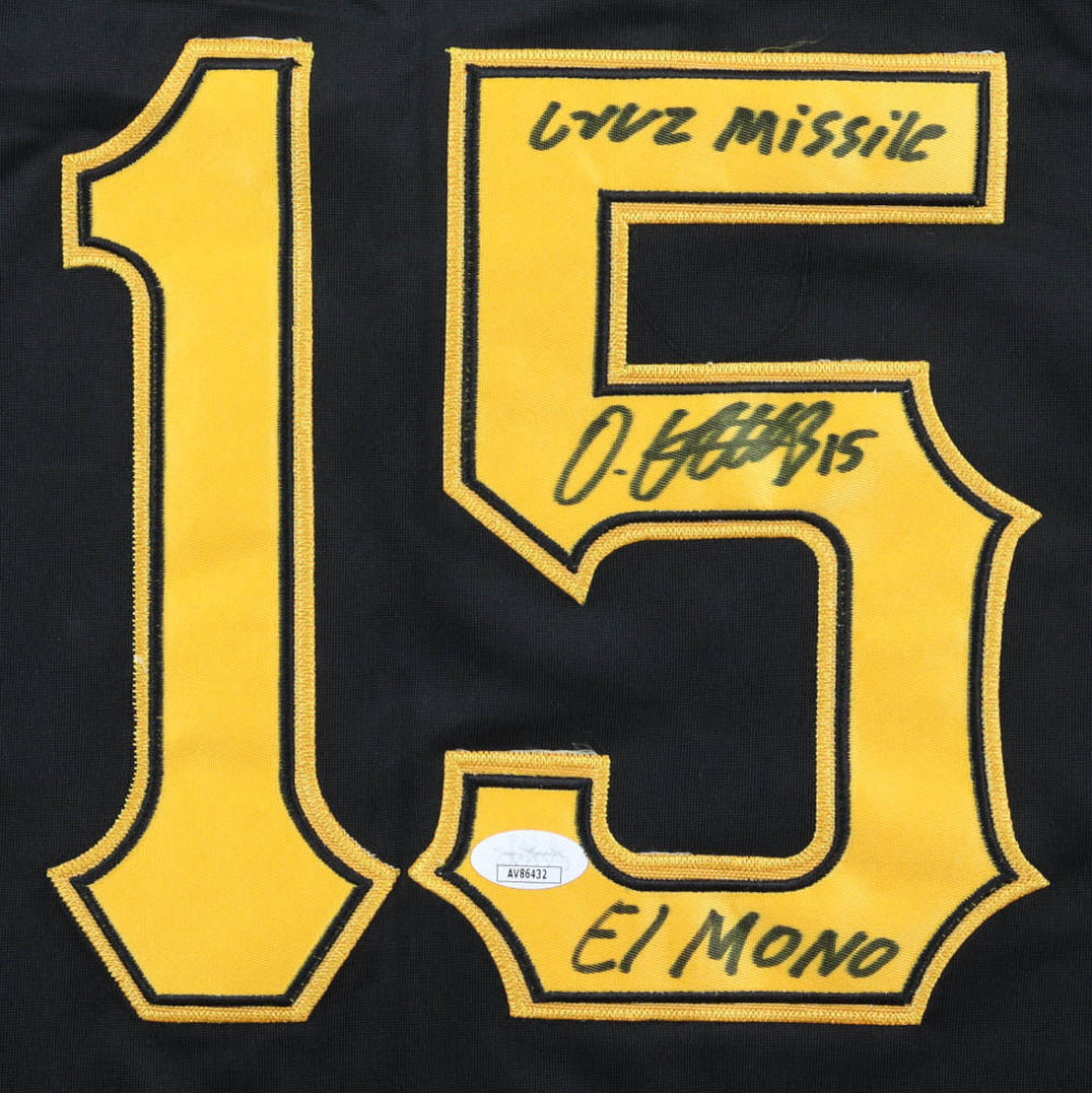 Oneil Cruz Signed Jersey Inscribed "Cruz Misslie" &amp; "El Mono" (JSA)