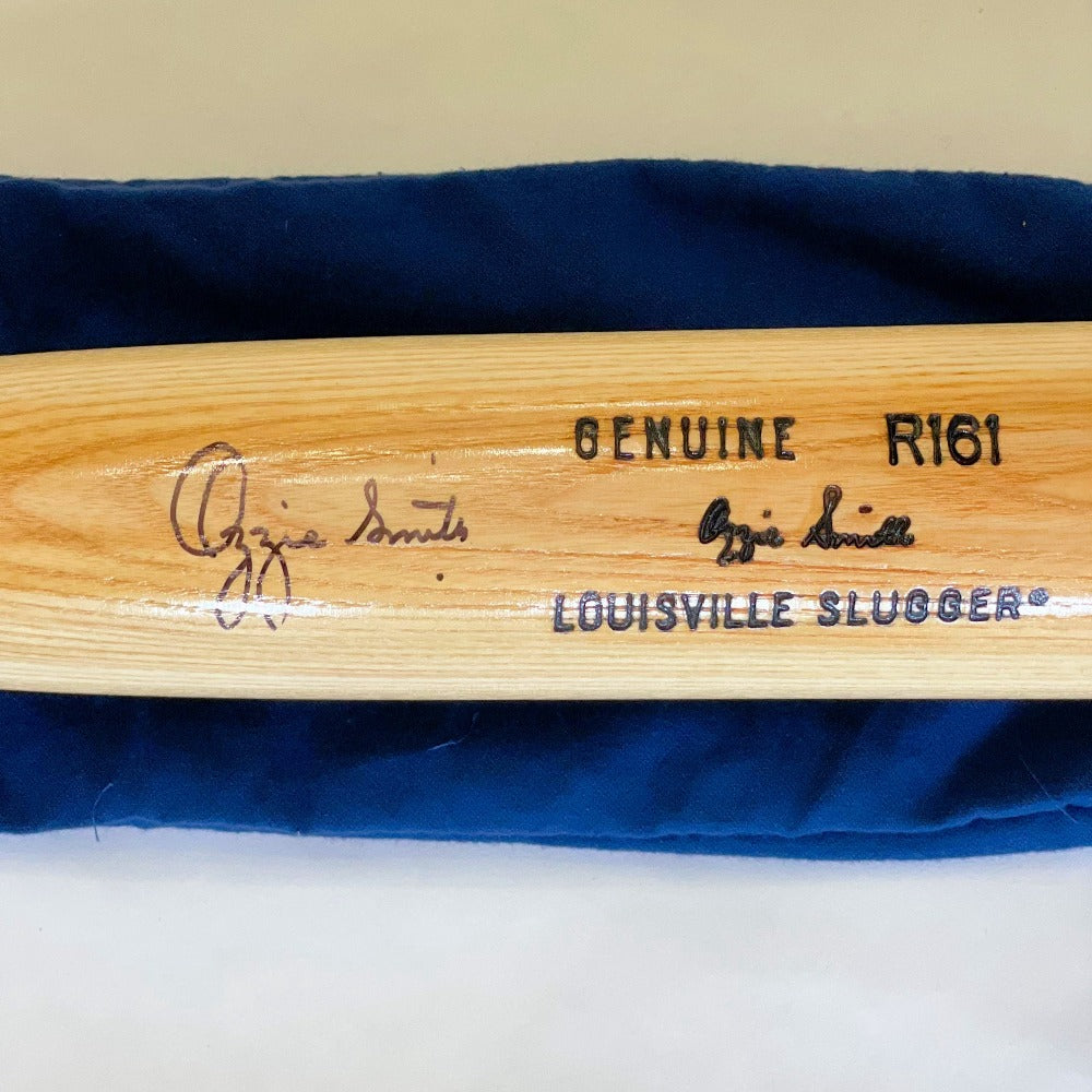 Ozzie Smith St. Louis Cardinals Autographed Blonde Louisville Slugger Game Model Bat