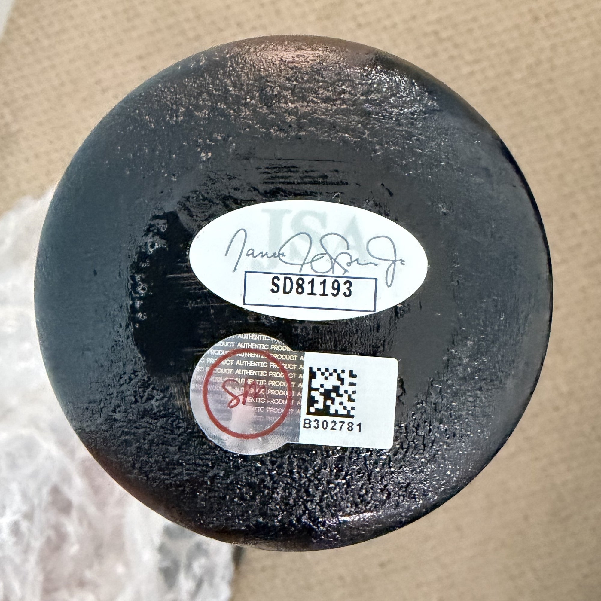 Fernando Tatis Jr. Signed Rawlings Pro Black Baseball Bat (JSA &amp; USA SM)