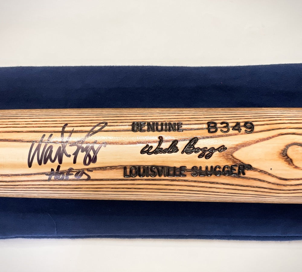 Wade Boggs Boston Red Sox Autographed Blonde Louisville Slugger Bat with "HOF 2005" Inscription