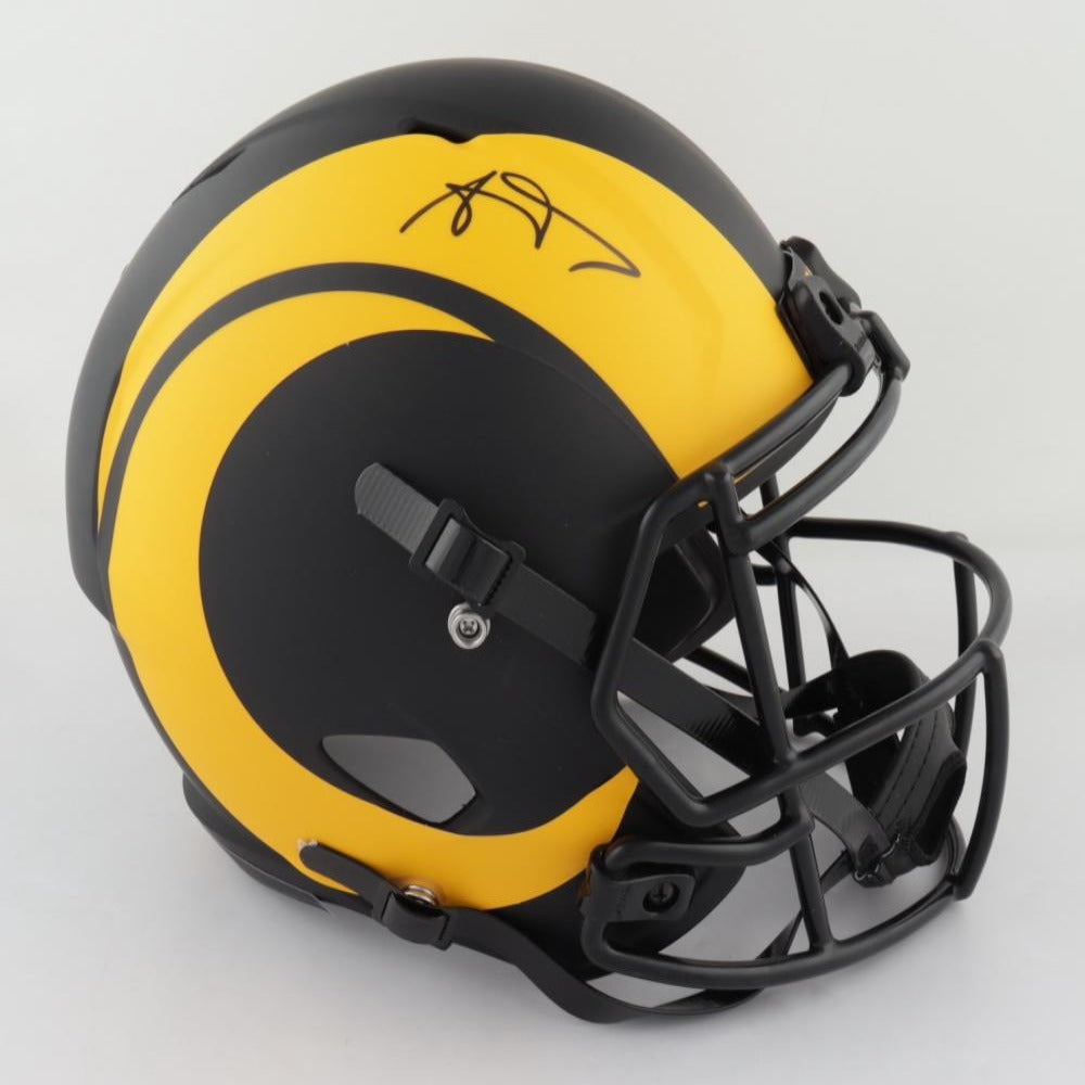 Aaron Donald Signed Rams Full-Size Eclipse Alternate Speed Helmet – GSSM