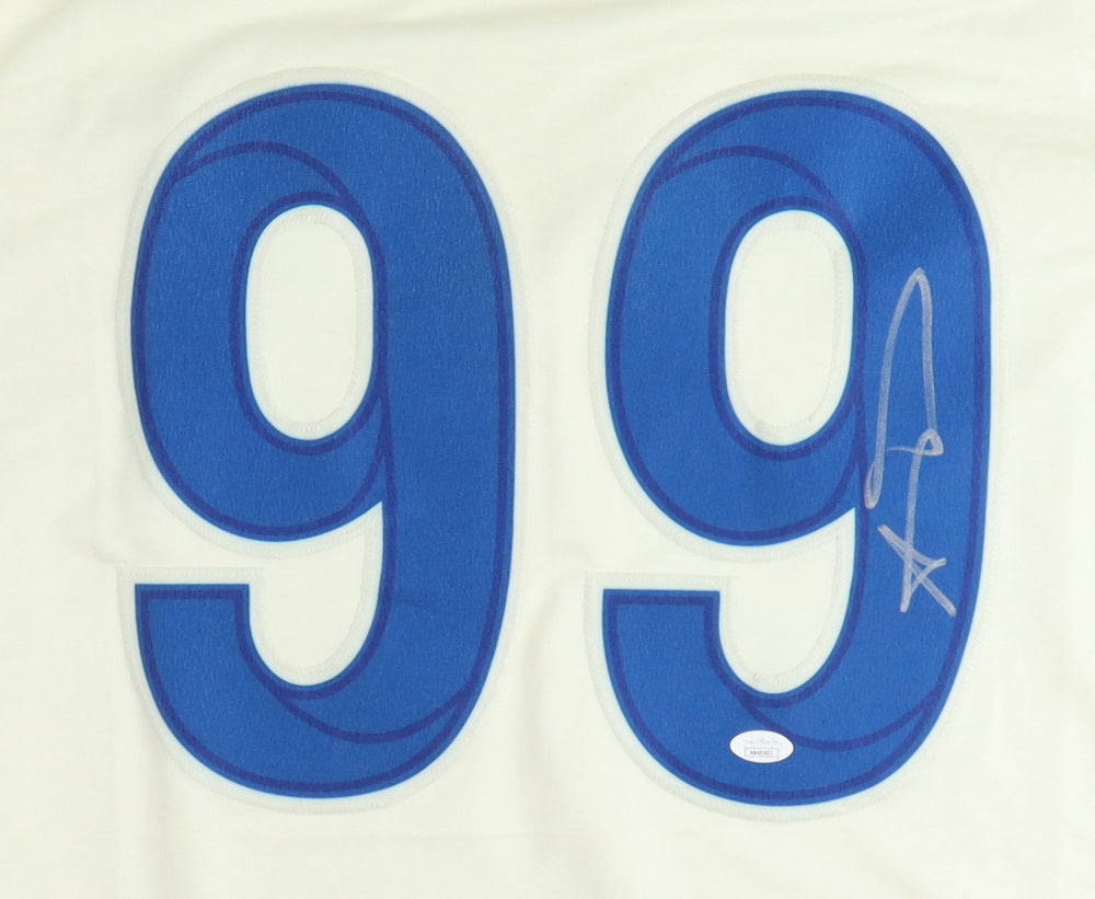 Aaron Donald Signed White Jersey (JSA)