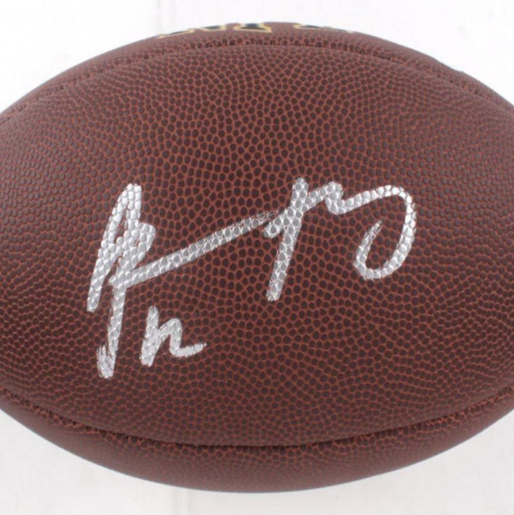 autographed aaron rodgers football