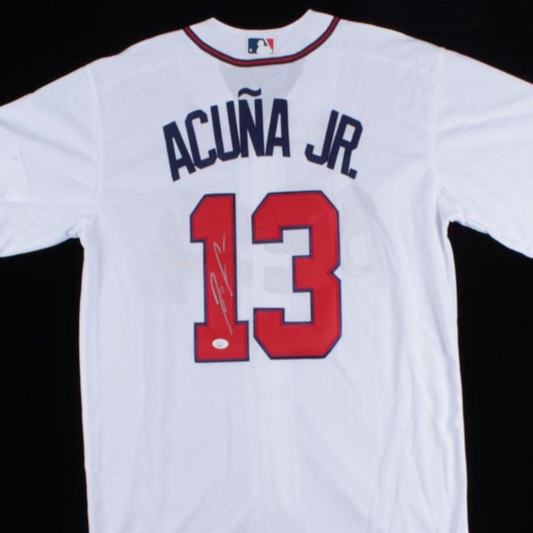 Ronald Acuna Jr. Signed 2017 All-Star Futures Game World Jersey (JSA COA)