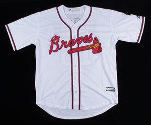 Ronald Acuna Jr. signed 1969 Atlanta Braves Cooperstown Home White Jersey  BAS