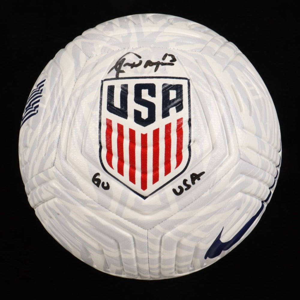 Alex Morgan Signed Team USA Soccer Ball Inscribed "Go USA" (CX by Steiner)