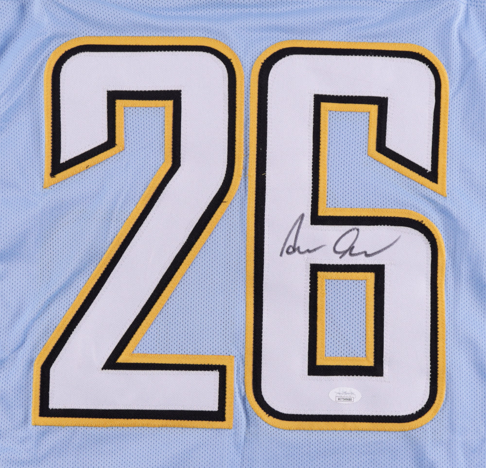 Asante Samuel Jr Signed Los Angeles Light Blue Football Jersey (JSA)