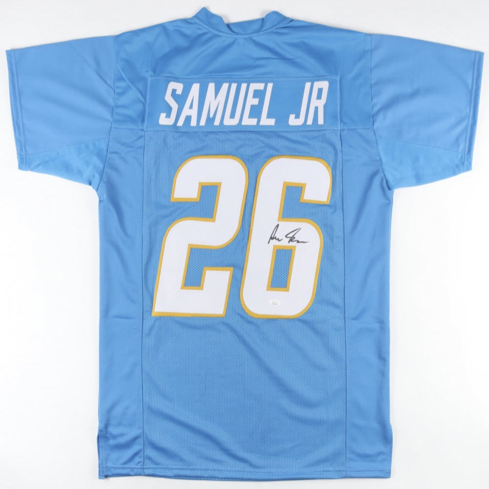 Asante Samuel Jr. Signed Powder Blue Jersey (JSA COA)