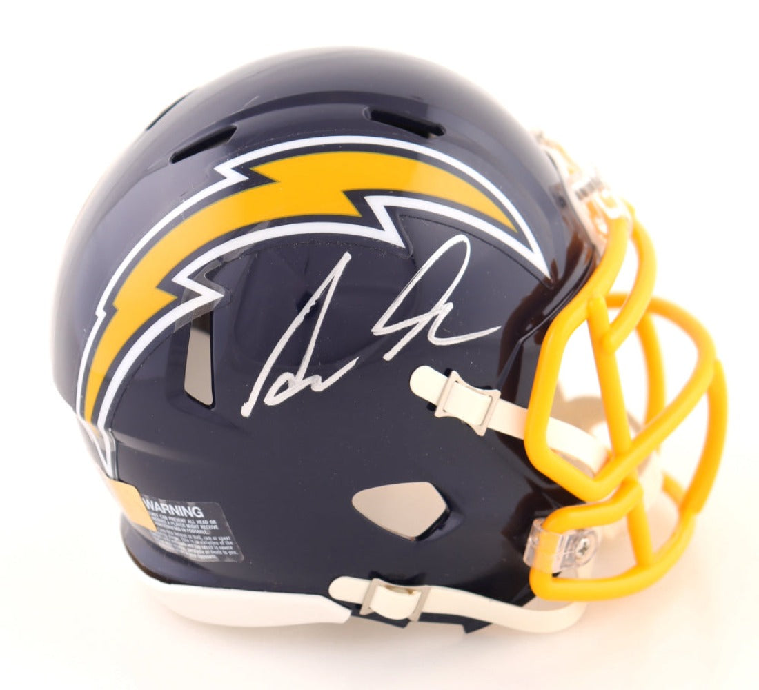 Asante Samuel Jr. Signed Chargers Throwback Speed Mini Helmet