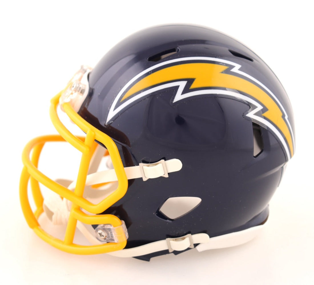 Asante Samuel Jr. Signed Chargers Throwback Speed Mini Helmet