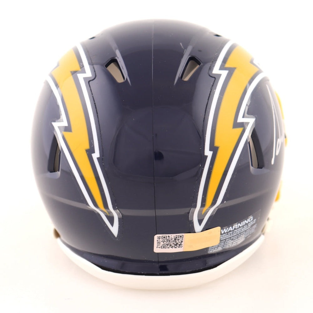 Asante Samuel Jr. Signed Chargers Throwback Speed Mini Helmet