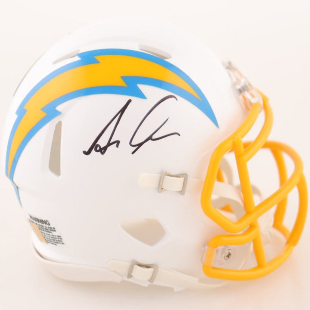 Asante Samuel Jr. Signed Chargers Mini Speed Helmet (Players Ink)