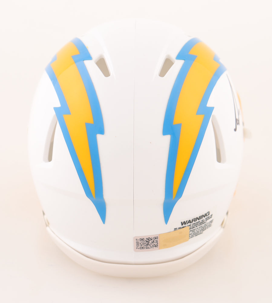 Asante Samuel Jr. Signed Chargers Mini Speed Helmet (Players Ink)