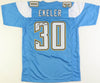 Austin Ekeler Signed Powder Blue Jersey (Beckett)