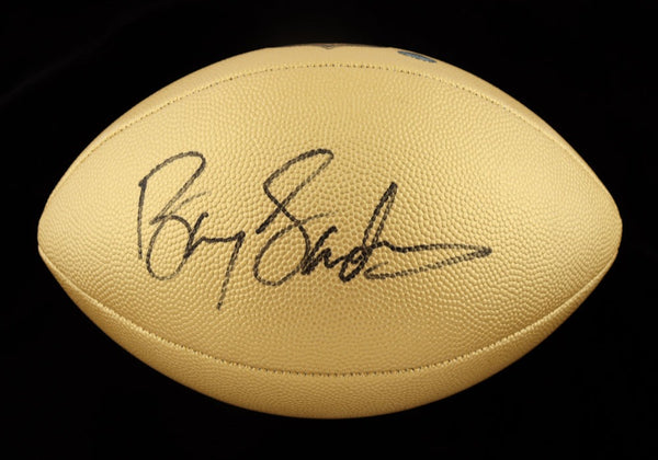 Barry Sanders Signed Wilson Super Grip Full Size NFL Football at 's  Sports Collectibles Store