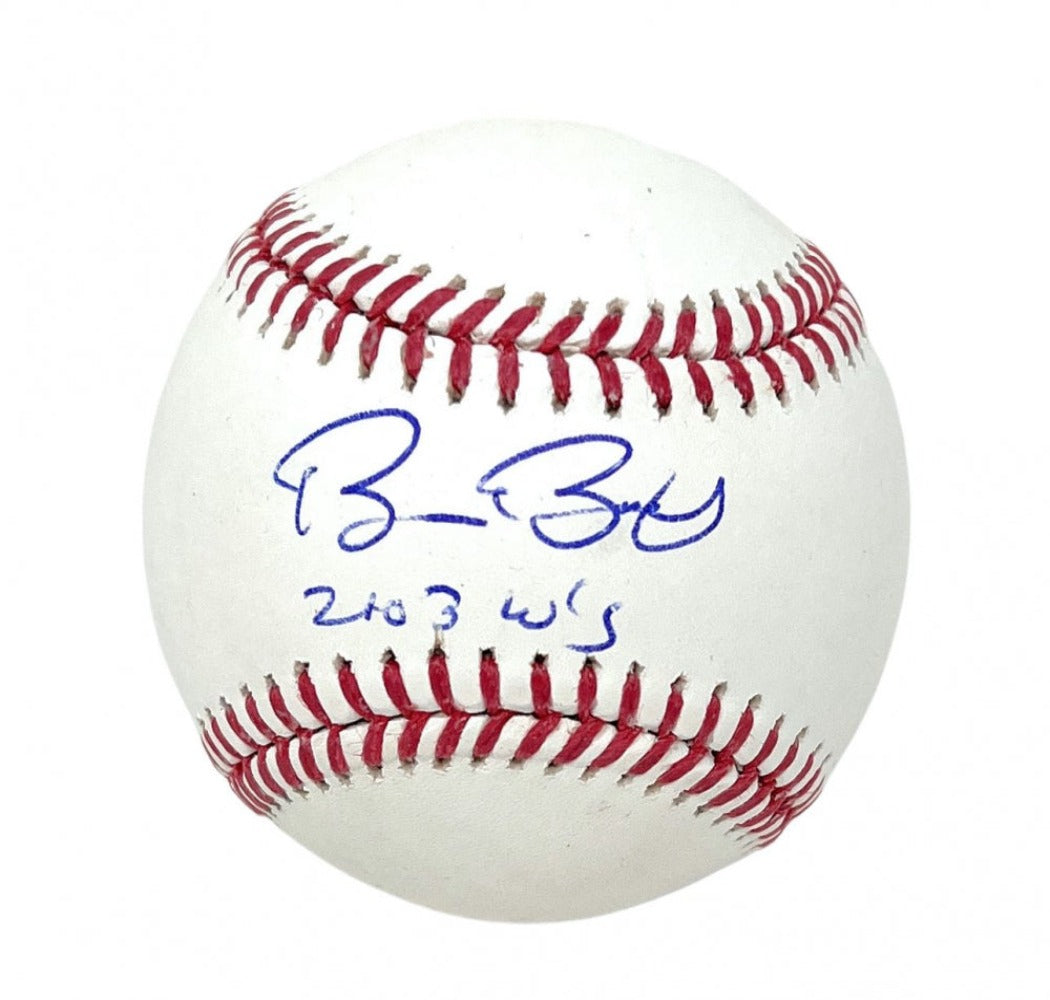 Bruce Bochy Signed OML Baseball Inscribed "2003 W's" (JSA)