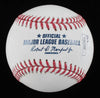 Bruce Bochy Signed Hall of Fame Logo OML Baseball (JSA COA)
