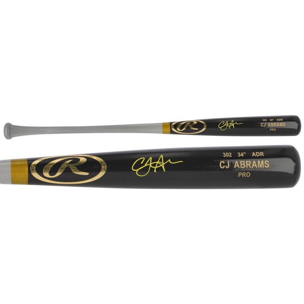 CJ Abrams Signed Black Rawlings Bat (MLB Hologram)