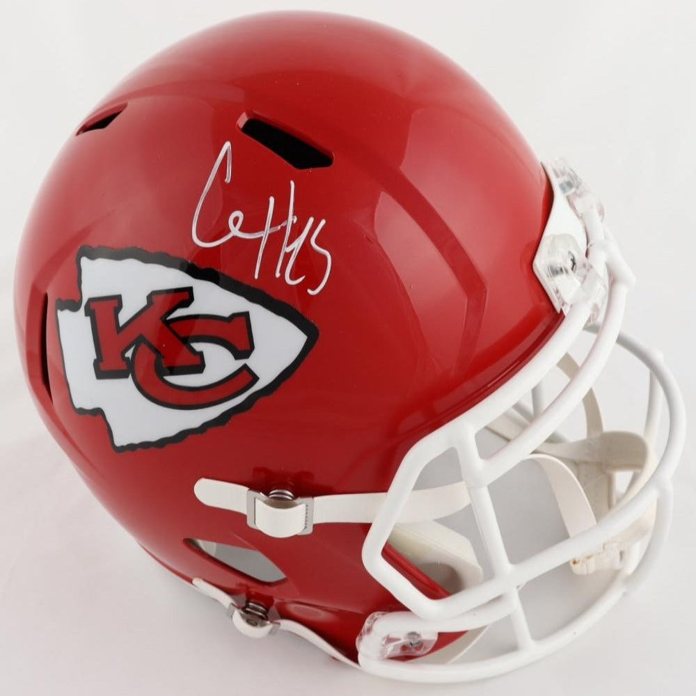 Clyde Edwards-Helaire Signed KC Chiefs F/S Speed Helmet