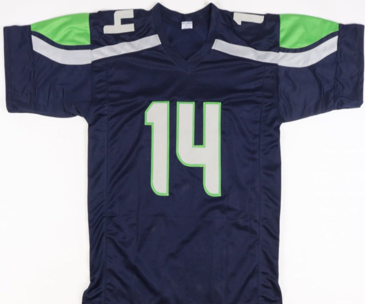 Seattle Seahawks Dk Metcalf Autographed Signed Throwback Jersey Jsa Coa