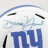 Daniel Jones Signed Giants Full-Size Lunar Eclipse Alternate Speed Helmet (JSA COA)