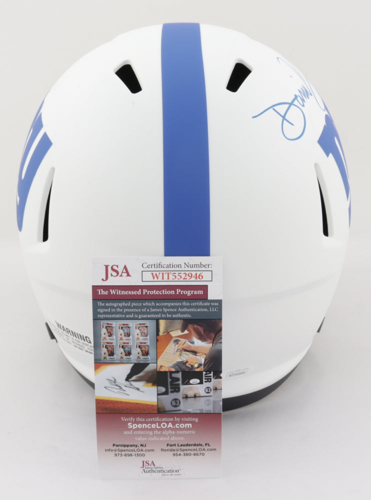 Daniel Jones Authentic Signed Autographed Mini Helmet JSA.