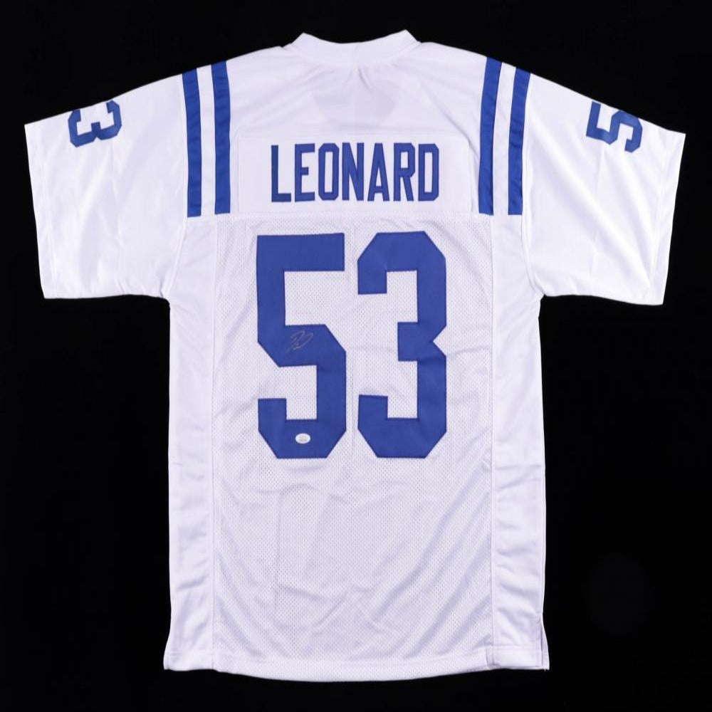 Darius Leonard Signed White Jersey (JSA Hologram)
