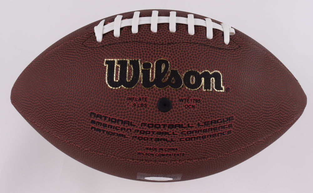 Darius Leonard Signed NFL Football (JSA COA) (Blue Ink)