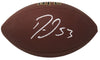 Darius Leonard Signed Wilson Super Grip full size NFL football (Silver Ink)