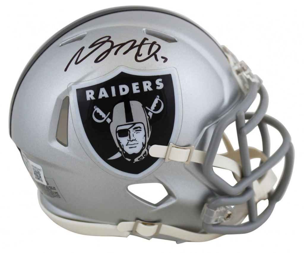 Denzel Perryman Signed Raiders Flash Alternate Speed Mini Helmet – GSSM