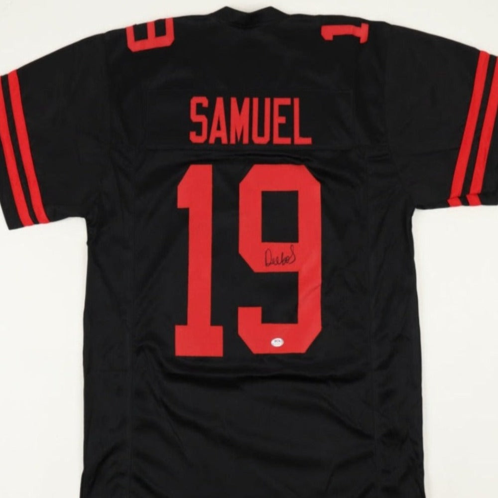 Deebo Samuel Signed Black/Red Jersey (PSA)