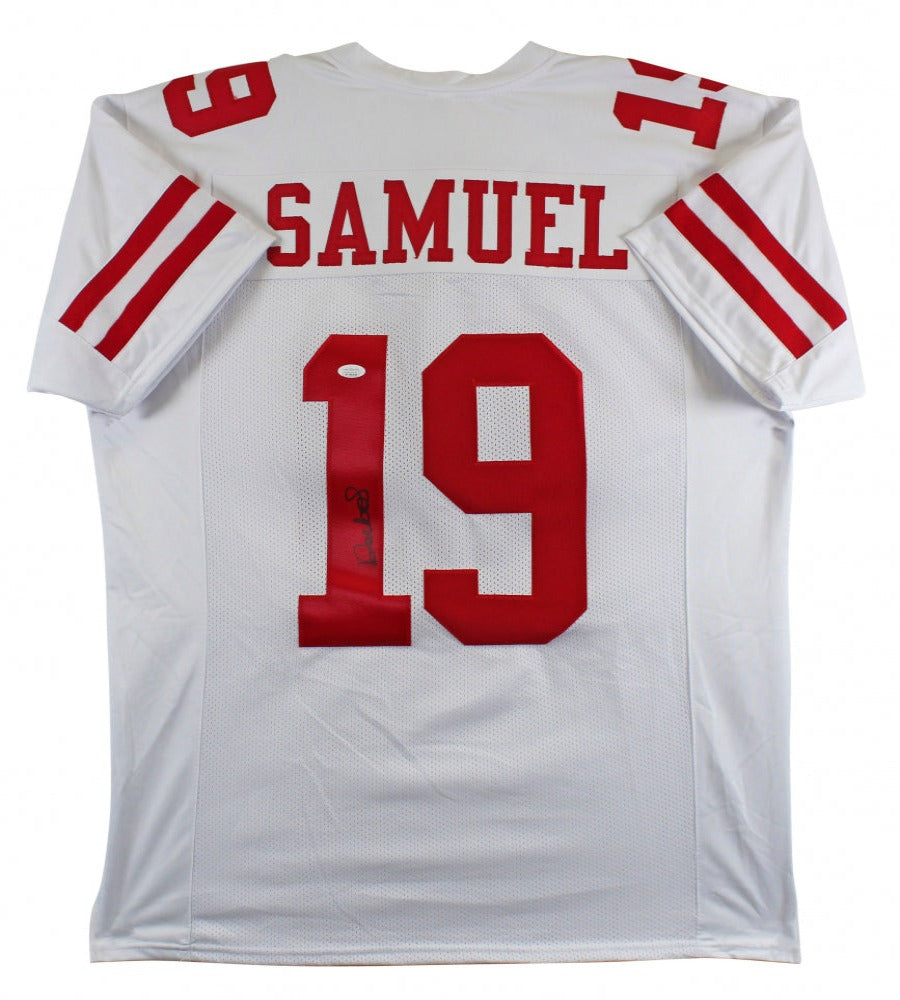 Deebo Samuel Signed White/Red Jersey (JSA)