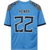 Derrick Henry Signed Titans Blue Nike Jersey (Fanatics Hologram)