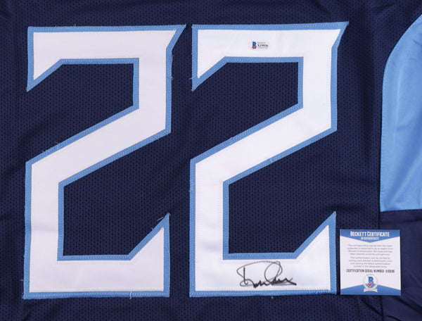 Derrick Henry Signed 35x43 Custom Framed Jersey Display (Beckett Hologram)