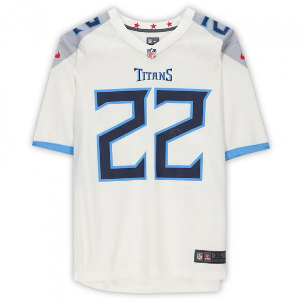 Derrick Henry Signed Titans Blue Nike Jersey (Fanatics Hologram) – GSSM