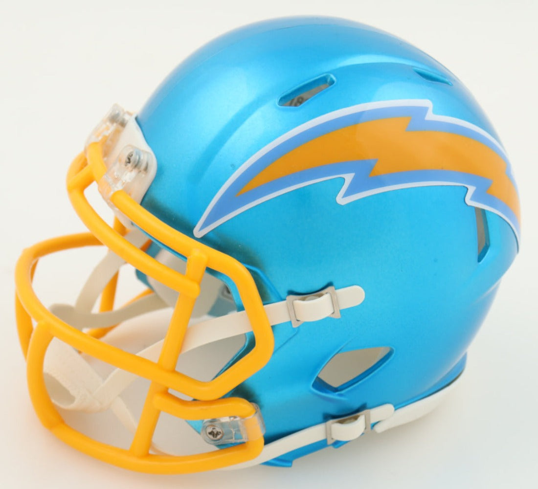 Derwin James Signed Chargers Chrome Speed Mini Helmet Inscribed