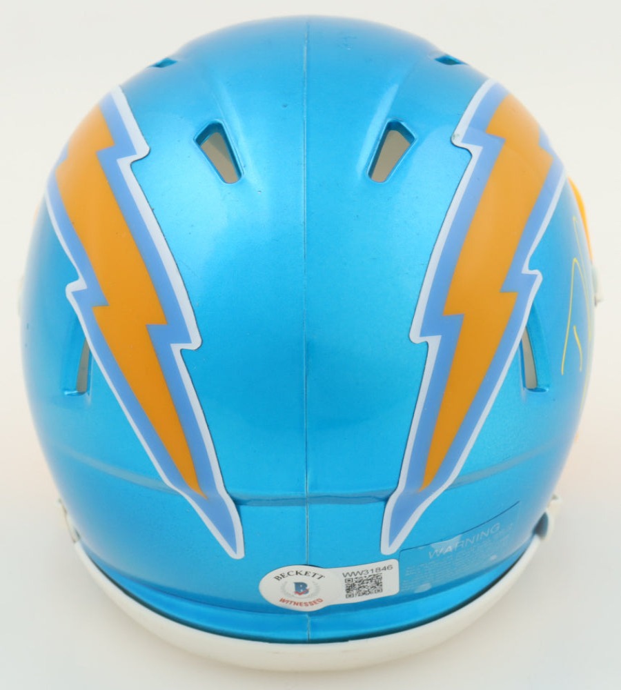 Derwin James Signed Chargers Chrome Speed Mini Helmet Inscribed