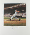 Joe DiMaggio Signed LE Yankees Framed Lithograph (PSA LOA)