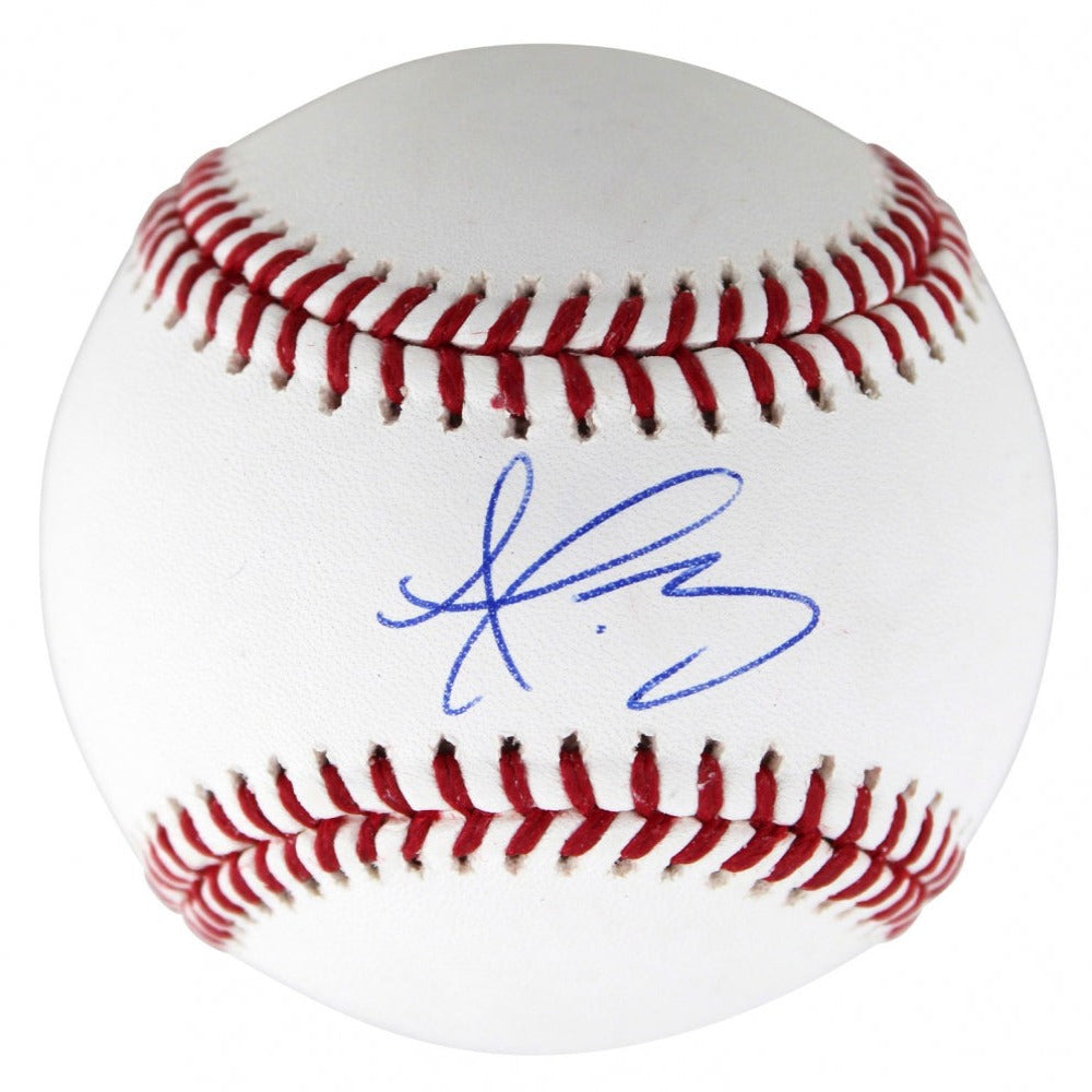 Dustin May Signed OML Baseball (Beckett, Fanatics, MLB)