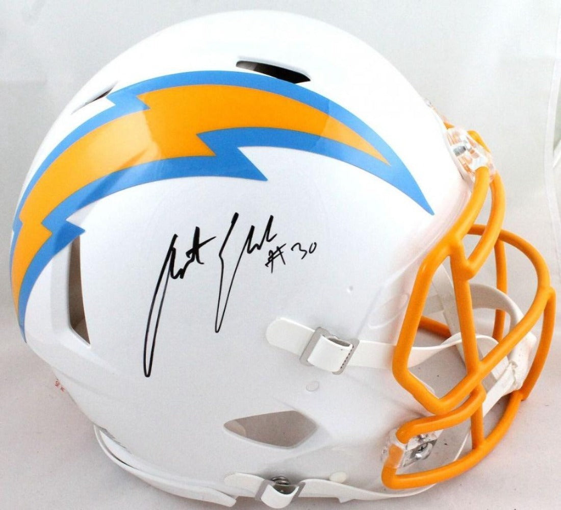 Austin Ekeler Signed Chargers F/S Authentic On-Field Speed Helmet (Beckett Hologram)