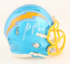 Austin Ekeler Signed Chargers Flash Alternate Speed Mini Helmet (Schwartz)