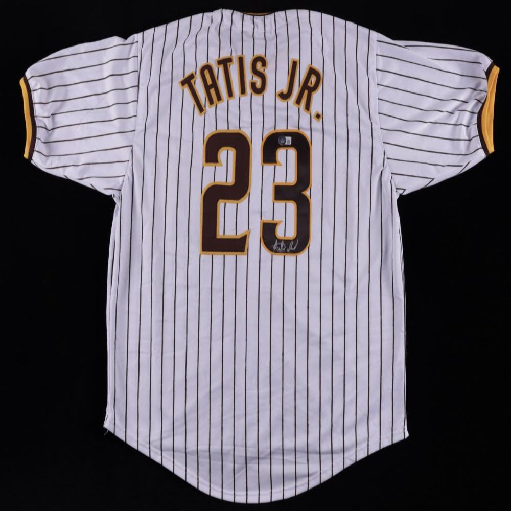 Fernando Tatis Jr. Signed Padres White Majestic Baseball Jersey