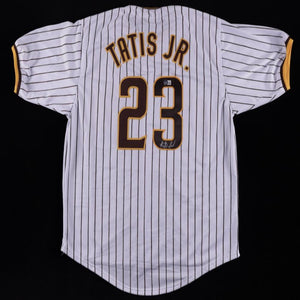 Fernando Tatis Jr. San Diego Padres Signed Custom White Striped Jersey