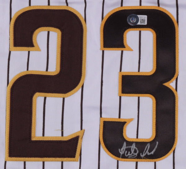 Fernando Tatis Jr Autographed & Framed Brown Padres Jersey Auto Beckett COA