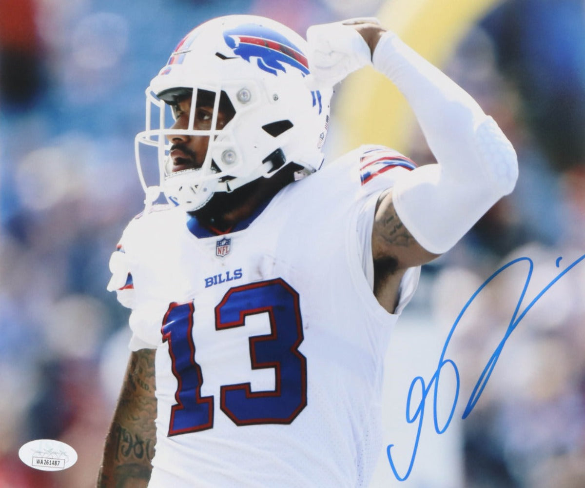 Gabe Davis Signed Bills 8x10 Photo (1) (JSA)